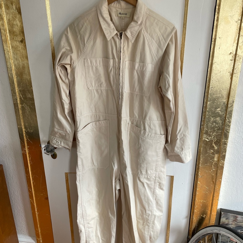 Madewell Women's Cream Jumpsuit
